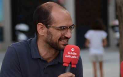 Maties Serracant fent una valoració de la Festa Major a Ràdio Sabadell | Roger Benet